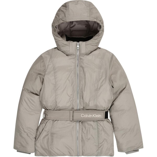 Calvin Klein Jeans Prechodná bunda sivá / biela 65883397