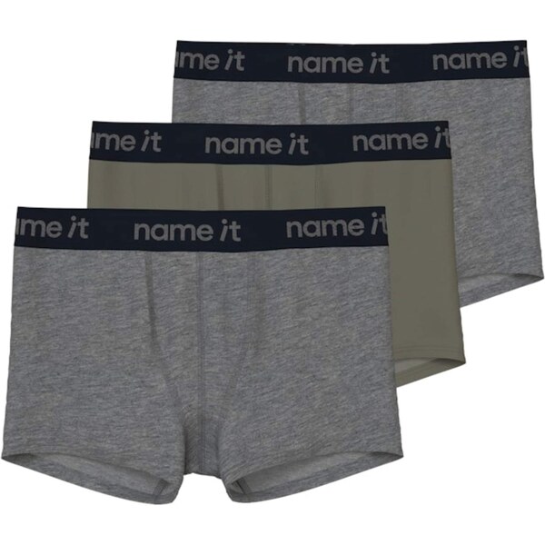 NAME IT Nohavičky sivá melírovaná / kaki / čierna 64389994