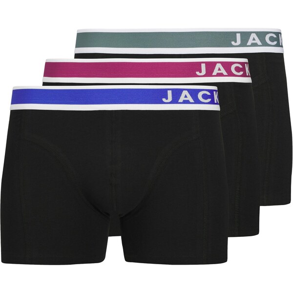 JACK & JONES Boxerky JASEaston kráľovská modrá / smaragdová / čierna / 64389998