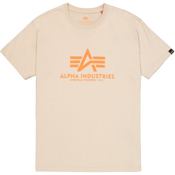 ALPHA INDUSTRIES Tričko svetlobéžová / svetlooranžová 64390115
