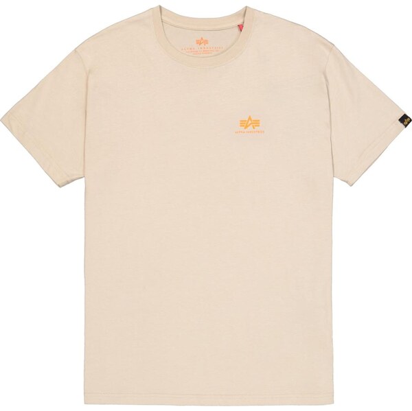 ALPHA INDUSTRIES Tričko béžová / oranžová 64390156