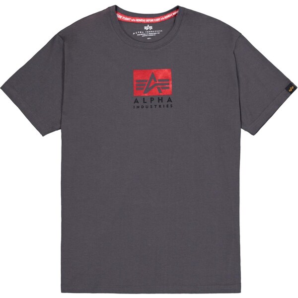 ALPHA INDUSTRIES Tričko tmavošedá / červená / čierna 64390161