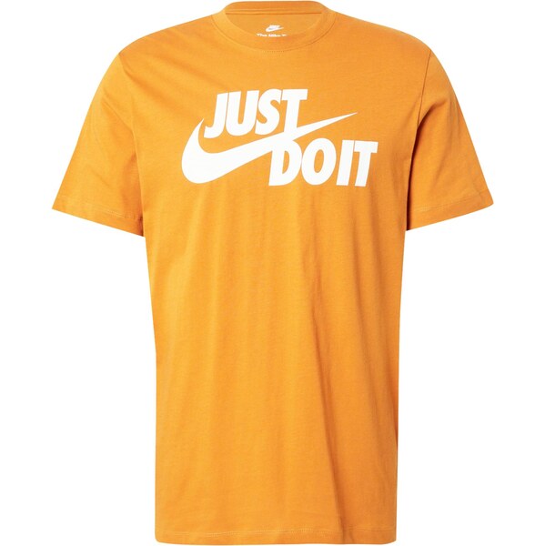 Nike Sportswear Tričko Swoosh oranžová / biela 64390280