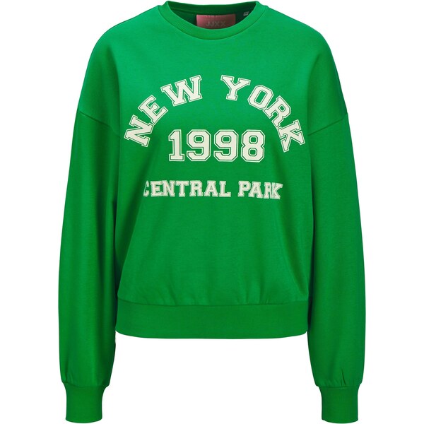 JJXX Mikina JXMERLE trávovo zelená / biela 64390063