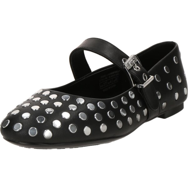 Karl Lagerfeld Baleríny s ramienkom čierna 64390102