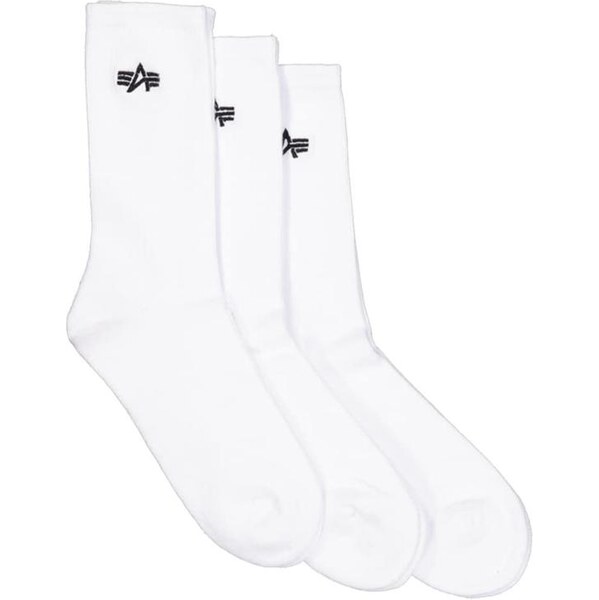 ALPHA INDUSTRIES Ponožky čierna / biela 64390167