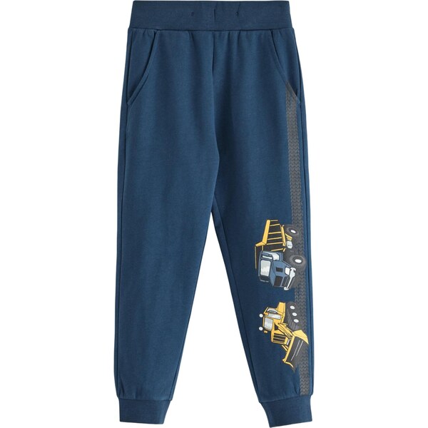 Lindex Nohavice Working Vehic enciánová / tmavomodrá / žltá / biela 64390211