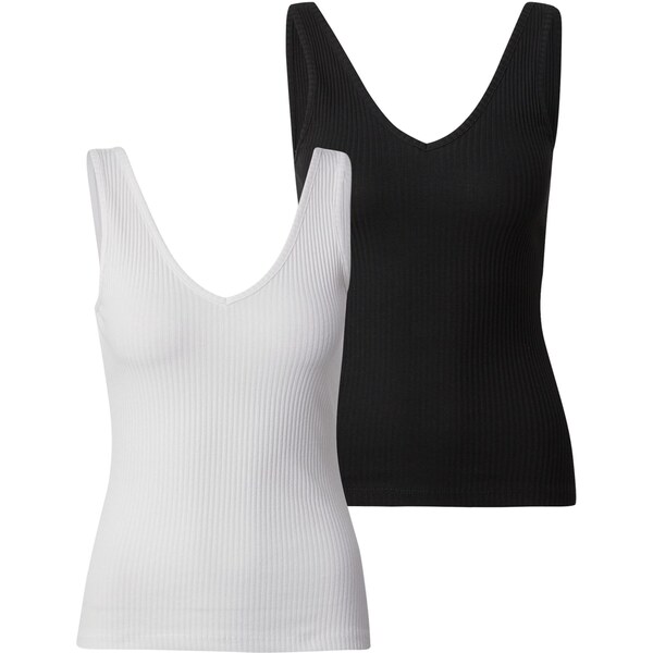 ABOUT YOU Top Sally čierna / biela 66008414