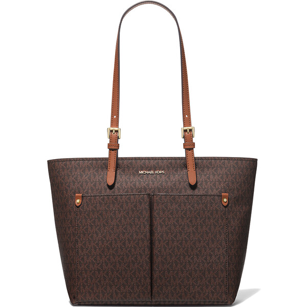 Michael Kors Kabelka Jet Set Medium Logo Pocket Tote Bag Brown 25939932