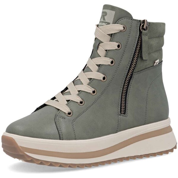Dámska členková obuv RIEKER W3870-54 zelená W5 64395680