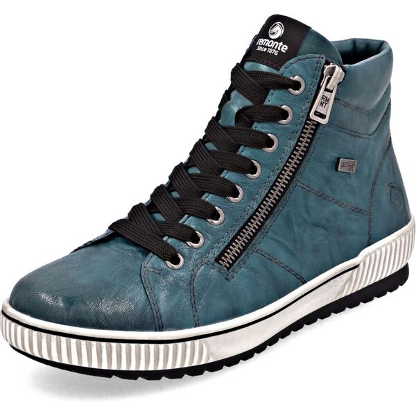 RIEKER Dámska členková obuv REMONTE D0772-12 modrá W5 64396036