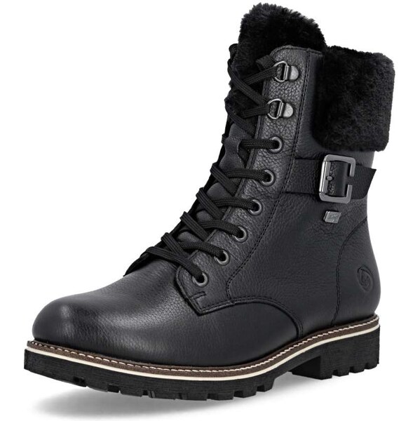 RIEKER Dámska členková obuv REMONTE D8481-00 čierna W5 64396039