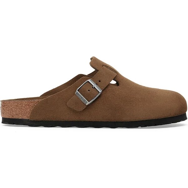 Semišové šľapky Birkenstock Boston 64397066