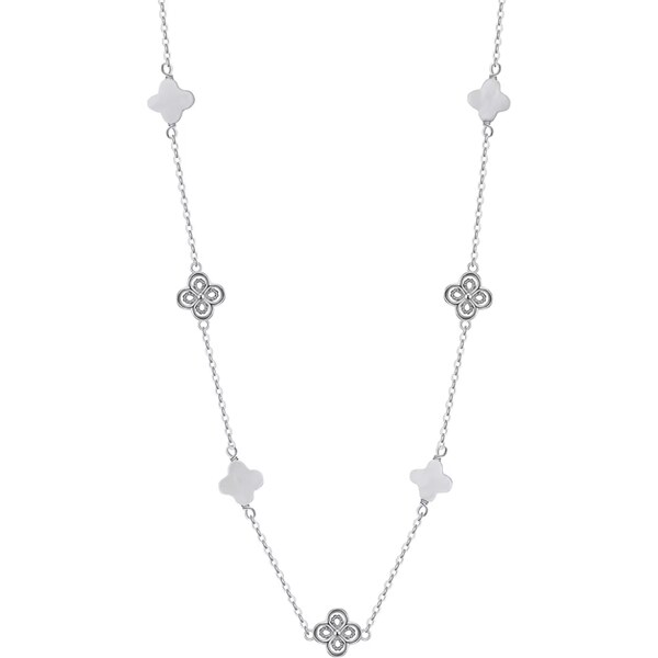 MAJYA Strieborná retiazka s príveskami CAREN 11880 64582794