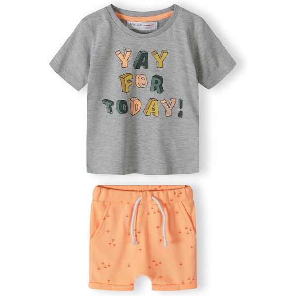 MINOTI Set sivá / zelená / marhuľová 54324442