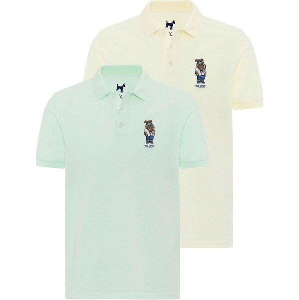 Williot Tričko námornícka modrá / hnedá / svetložltá / mätová 65810840