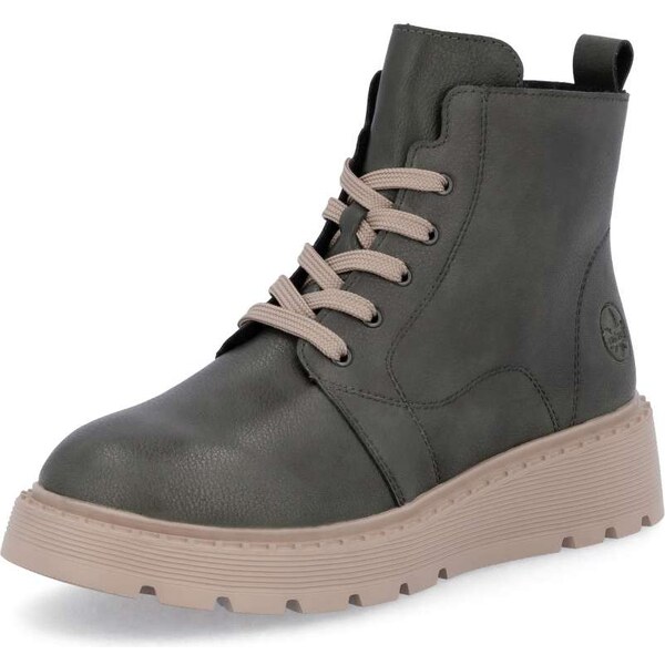 Dámska členková obuv RIEKER 70405-52 zelená W5 64409138