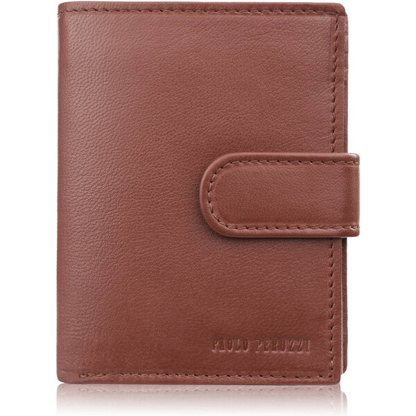 Paolo Peruzzi Pánska kožená peňaženka klasická s RFID | koňak AL-18-CG 64096122