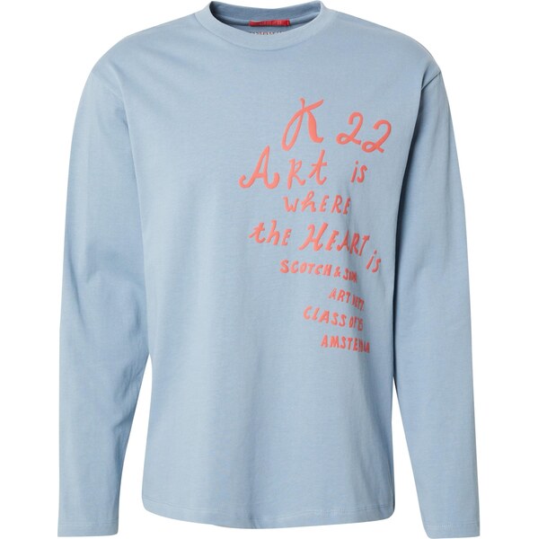 SCOTCH & SODA Tričko pastelovo modrá / marhuľová 64413652