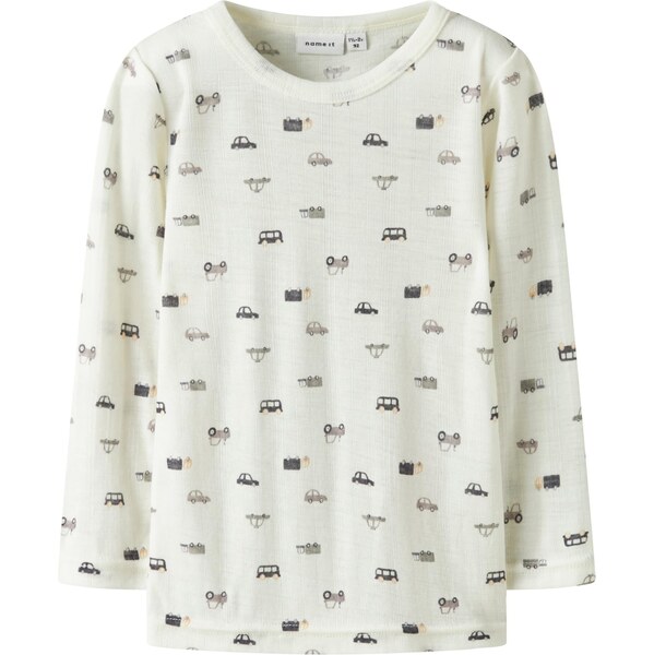 NAME IT Tričko NMMWang sivá / čierna / biela 64413825