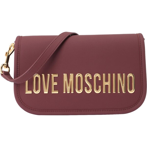 Love Moschino Taška cez rameno zlatá / bordová 64413943