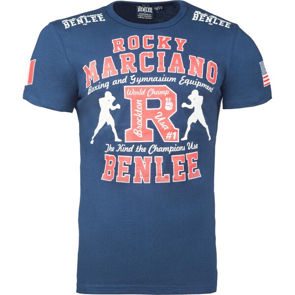 Benlee Tričko Gymnasium zafírová / svetločervená / biela 64412387