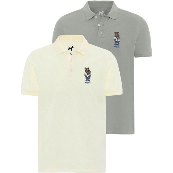 Williot Tričko enciánová / pastelovo žltá / čadičová / biela 65810839