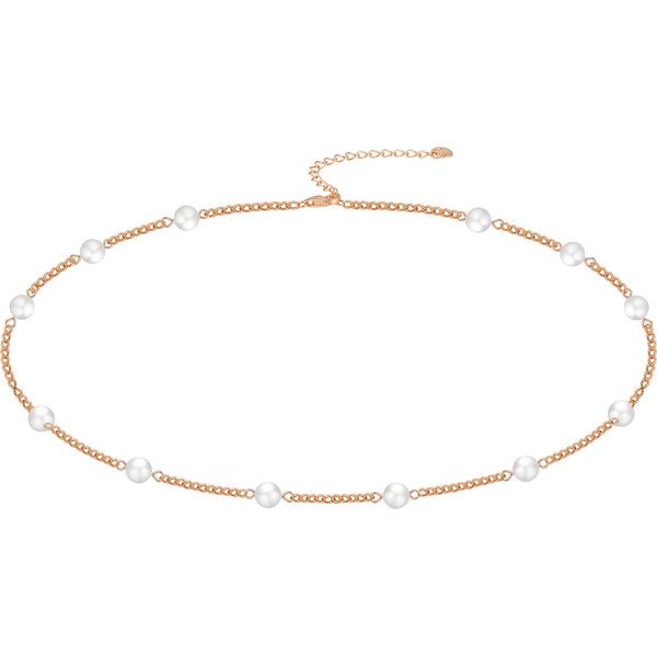 Olivie Stříbrný perlový náhrdelník ROSE 9703 64763514