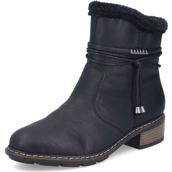 Dámska členková obuv RIEKER 77260-00 čierna W5 64414795