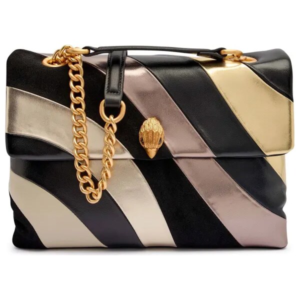 Kurt Geiger Kožená kabelka na rameno 690-LARGE KENSINGTON SOFT 64409658