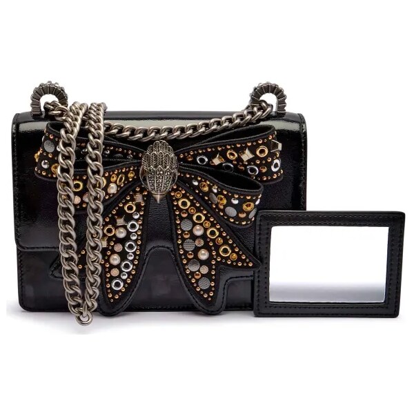 Kurt Geiger Kožená večerná kabelka 690-BOW SMALL SHOREDITCH 64409659