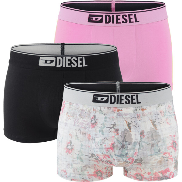 DIESEL - pánske boxerky 3PACK cotton stretch DIESEL modern print - 64423201