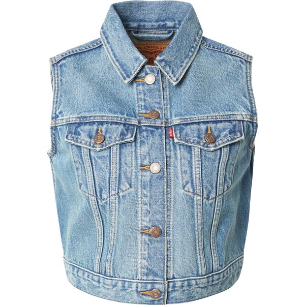 LEVIS Vesta XS Vest W/ Waistband modrá denim 65043362
