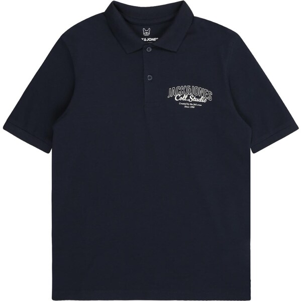 Jack & Jones Junior Tričko JJMAKOTO tmavomodrá / biela 64428176