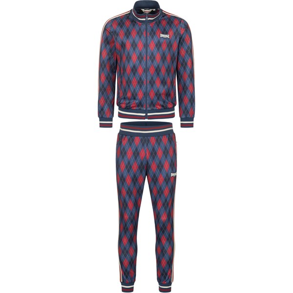 LONSDALE Joggingová súprava Redford námornícka modrá / červená / biela 64426819