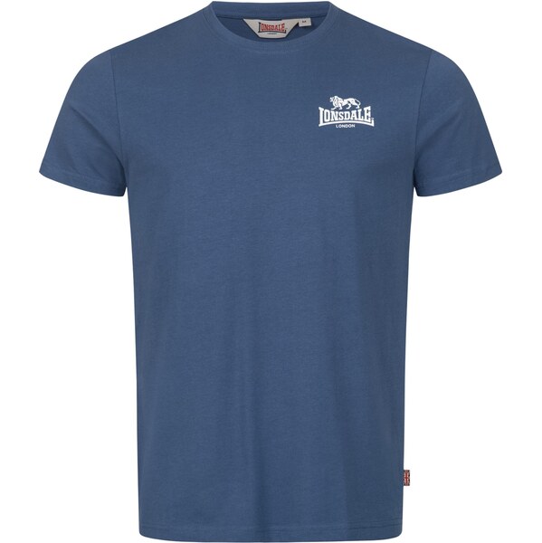 LONSDALE Tričko Whiteness námornícka modrá / biela 64426786