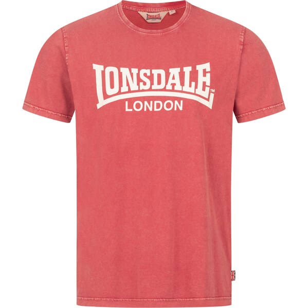 LONSDALE Tričko Stofa červená / biela 64426814