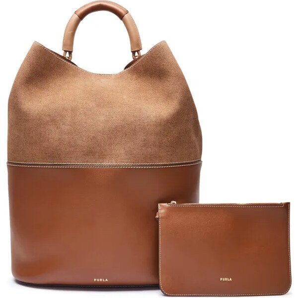 Furla Shopper kabelka + príručná taštička FURLA SFERA M 32 | semiš 64416353