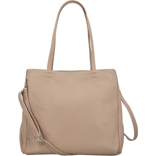 Dámska kožená kabelka na rameno púdrová - Delami Vera Pelle Benito 64488663