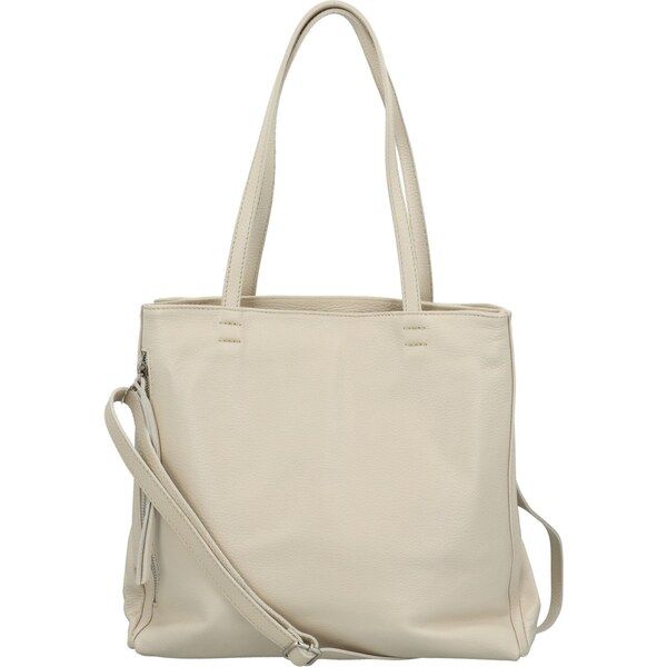 Dámska kožená kabelka na rameno krémová - Delami Vera Pelle Benito 64488664