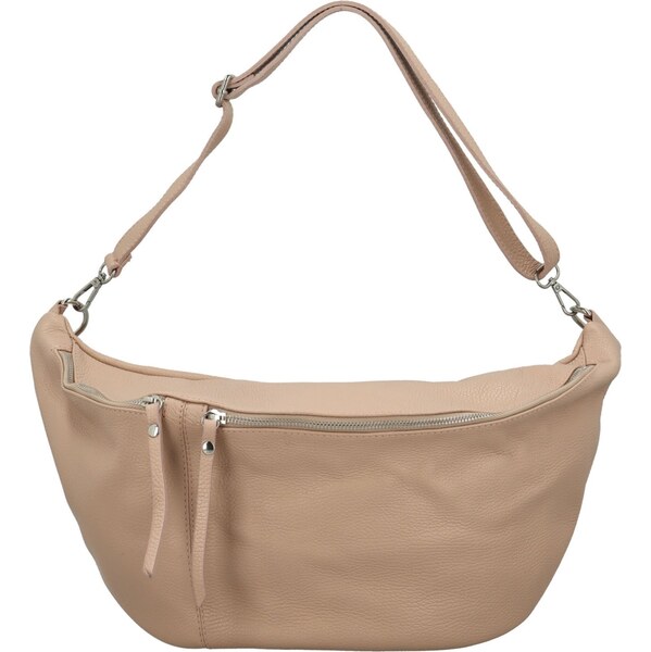 Dámska kožená ľadvinka staroružová - Delami Vera Pelle Velya ružová 64488631