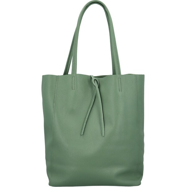 Dámska kožená kabelka cez rameno mentolová - Delami Vera Pelle Oriane 64488654