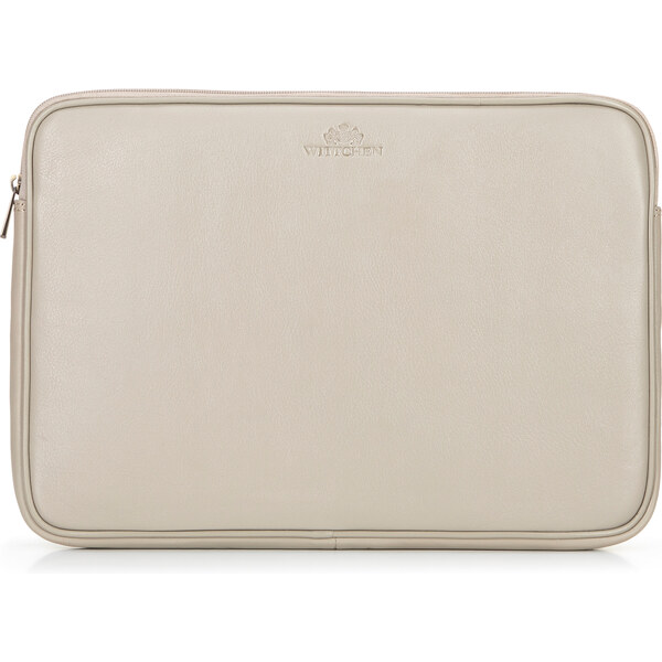 Wittchen Puzdro na notebook 15,6” z pravej kože, béžové 16-2-001-8 66066890