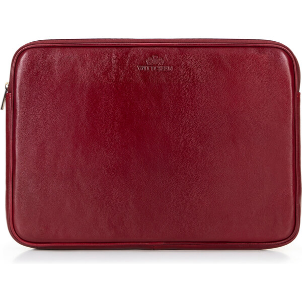 Wittchen Puzdro na notebook 15,6” z prírodnej kože, červené 16-2-001-3 66066888