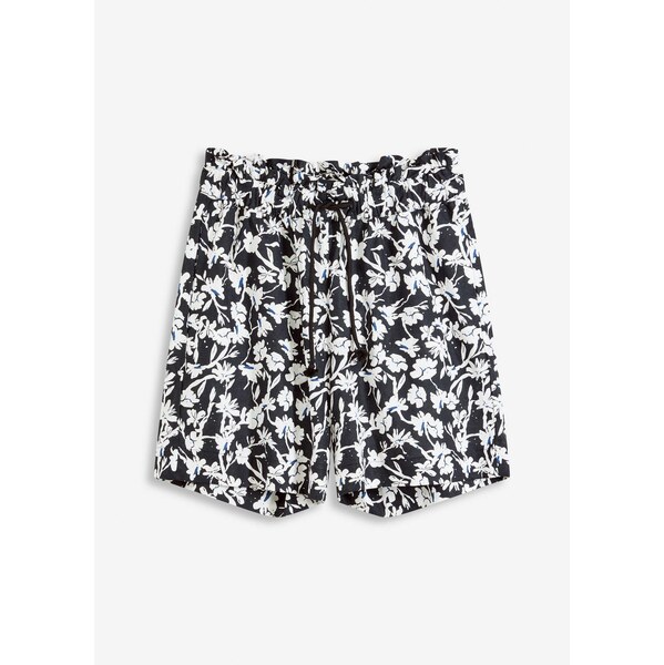 bonprix Plátené šortky, farba čierna 64438806