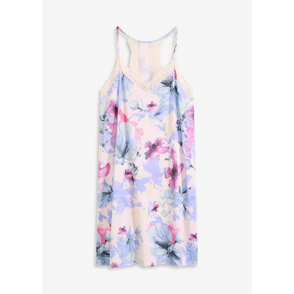 bonprix Nočná košeľa z jemného viskózového mixu, farba ružová 64438848