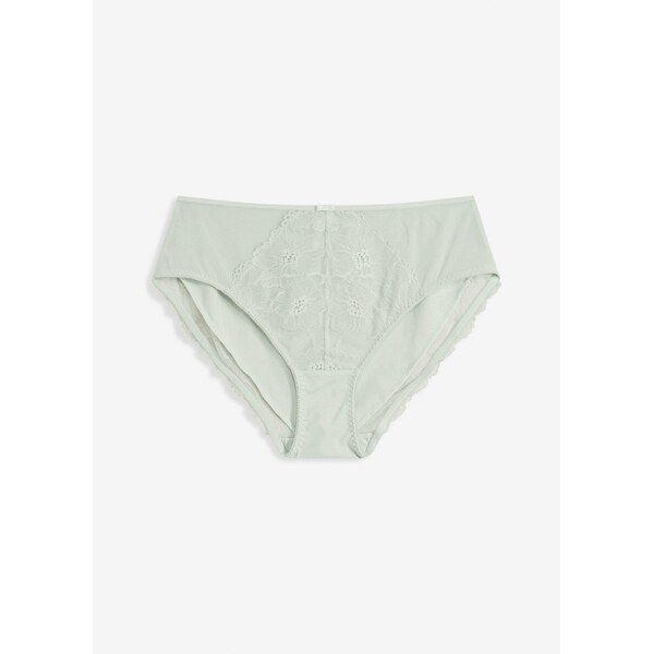 bonprix Maxi nohavičky s jemnou čipkou, farba modrá 64438935