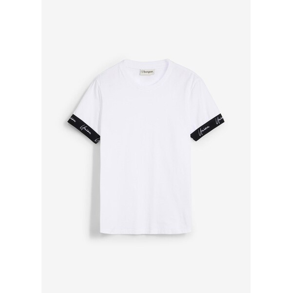 bonprix Tričko z čistej bio bavlny, Slim Fit, farba biela 64439031