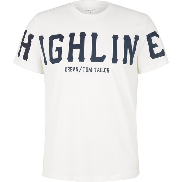 TOM TAILOR Tričko námornícka modrá / biela 64442098