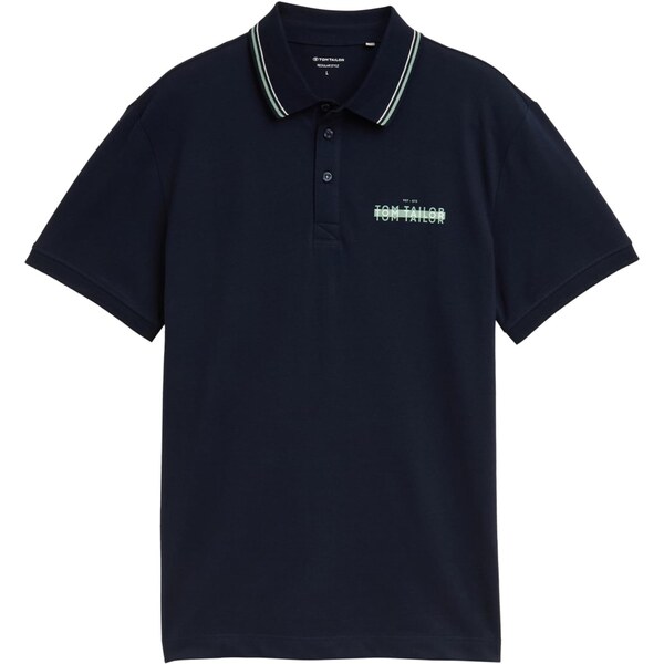 TOM TAILOR Tričko tmavomodrá / mätová / biela 64442172